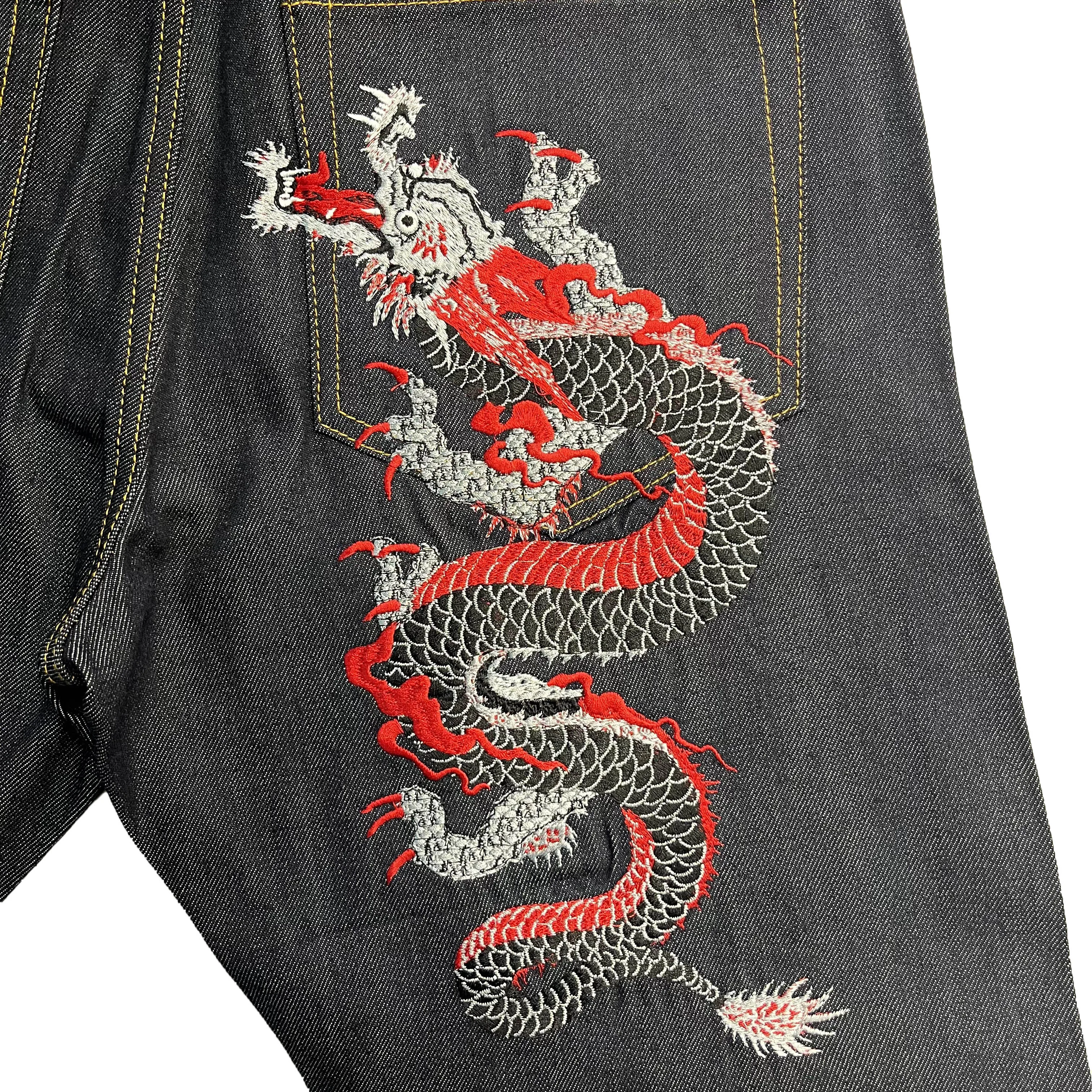 Blue Team Custom manufacturer high quality selvedge denim pants slim fit indigo jeans men with embroidery