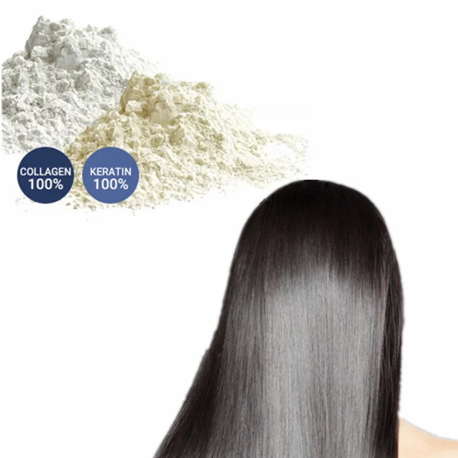 Sowsmile 100% Keratin and 100% collagen natural hair Scalp care vitamins treatment perfect mix powder BCCA for fill up