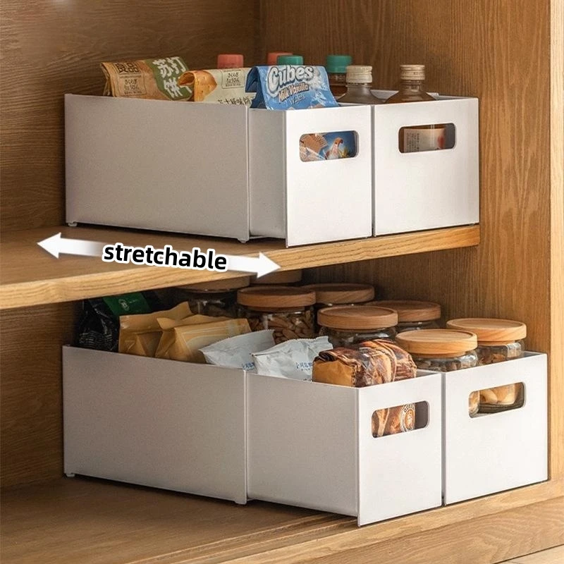 LiteX New Wholesale Organizer Kitchen Cabinet Right Angle Drawer Divider Basket Desktop Storage Lattice Organizer