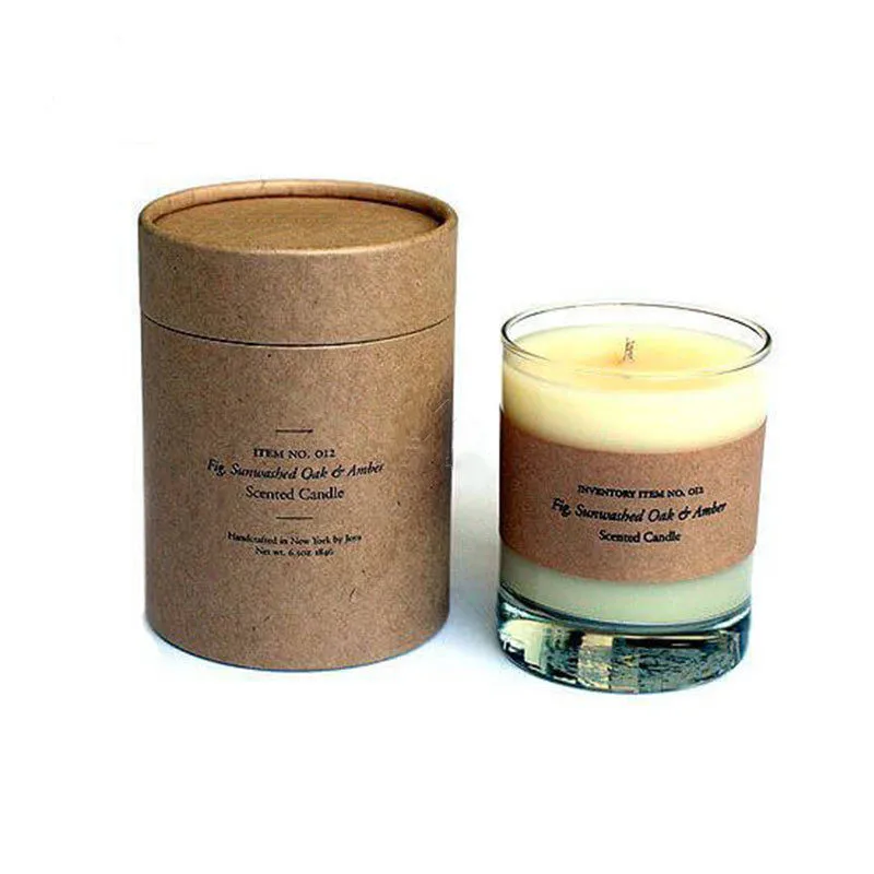 BESTSUN custom package print Logo private label color size luxury gift box cylinder paper carton cardboard for scented candle