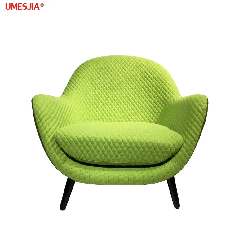
Modern Italy Designer Armchair MAD Lounge Chair Living Room furniture Ash wood legs Leisure Chair 