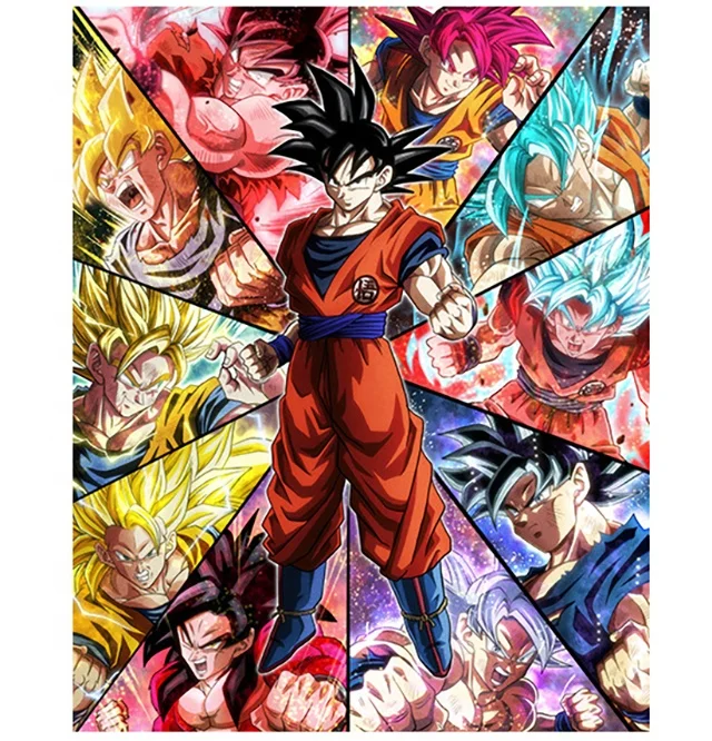 420 Designs Plastic Flip Picture Anime Dragoned Ball Goku Vegeta Superhero Spiderman Hero 3D Lenticular Poster Japanese Wall Art