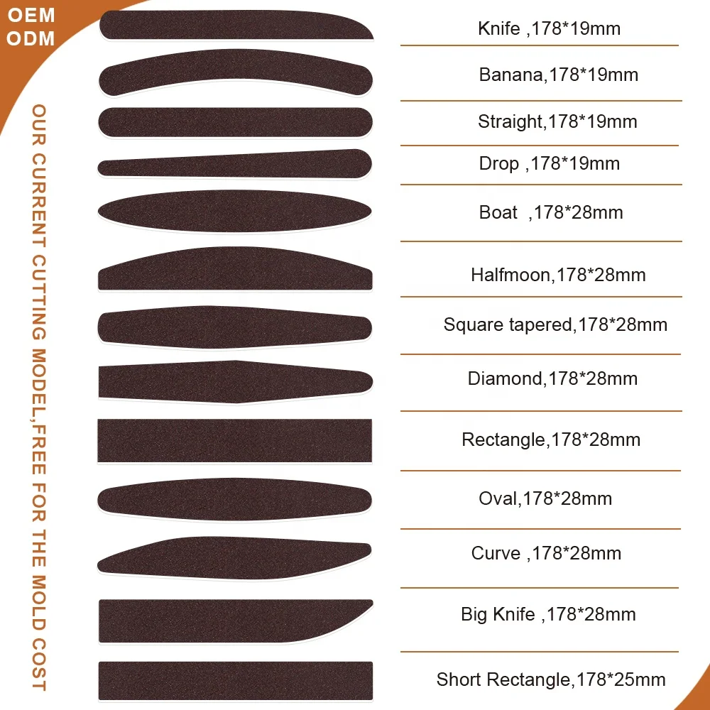 Gelsky Brown Disposable Nail Buffer File Block Straight Shape Buffer Block 100 180 Nail Buffer