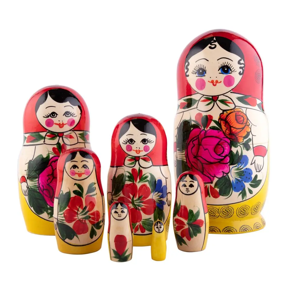 Matryoshka Wooden Russian Dolls Stacking Dolls for Children Birthday Gift educational toy handicrafts decoration