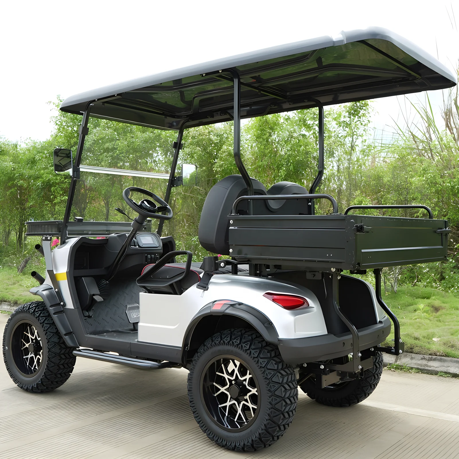 Fastest 24V Off-Road Electric Golf Cart with Lithium Battery 4-Passenger 72V and 48V Options for Ezgo Rxv Use