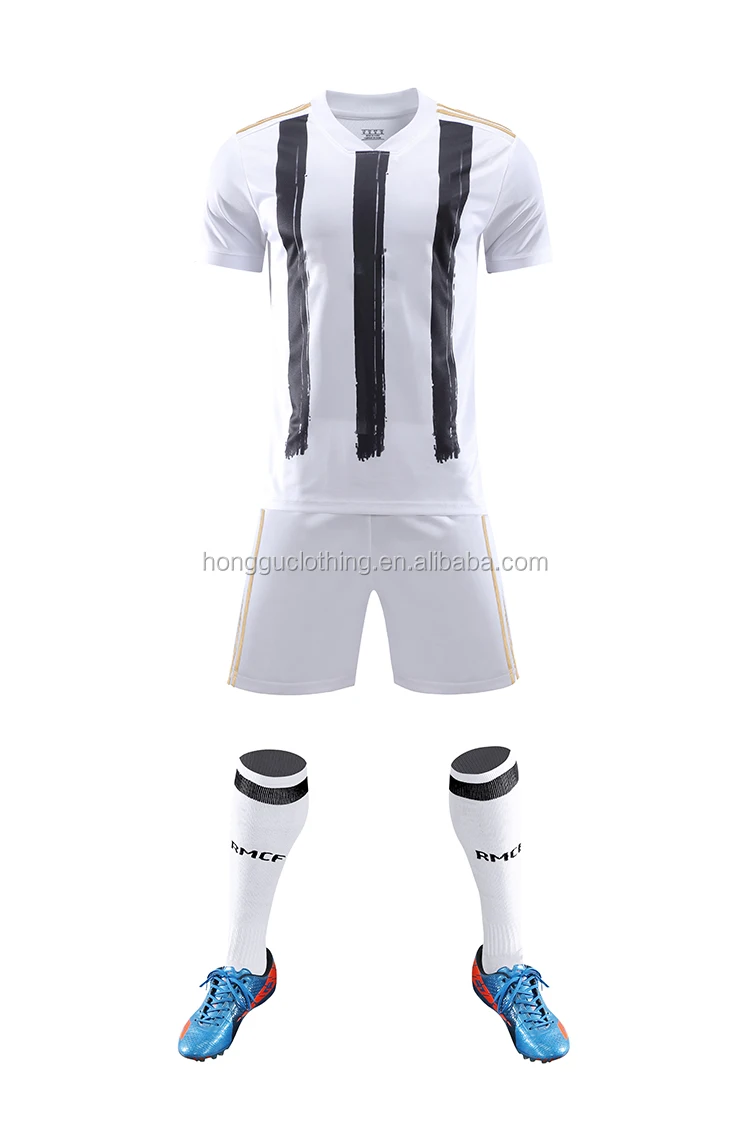 Wholesale 2021 Custom Soccer Jersey Black and White Soccer Jersey Soccer Uniform