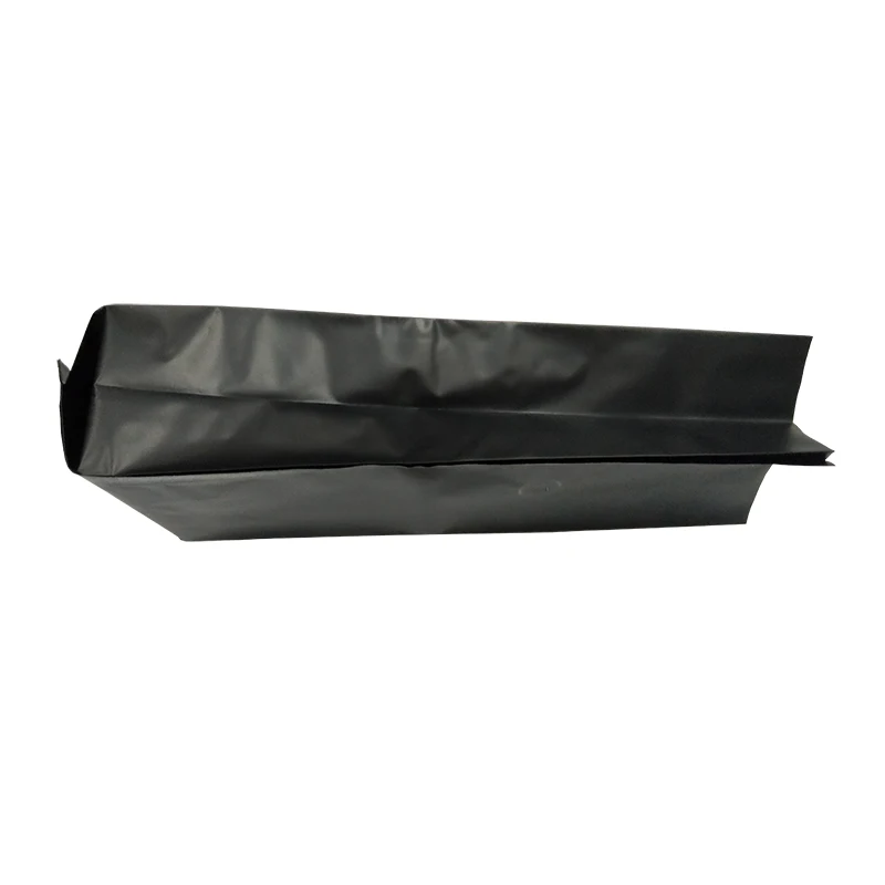 China factory directly wholesale aluminum foil Flexible Packaging matte black 1kg Coffee Bag with valve