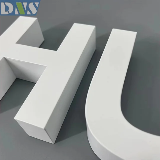 Светодиодные Дисплейные знаки 3d акриловые буквы буквенный знак белая краска из нержавеющей стали с высоким качеством