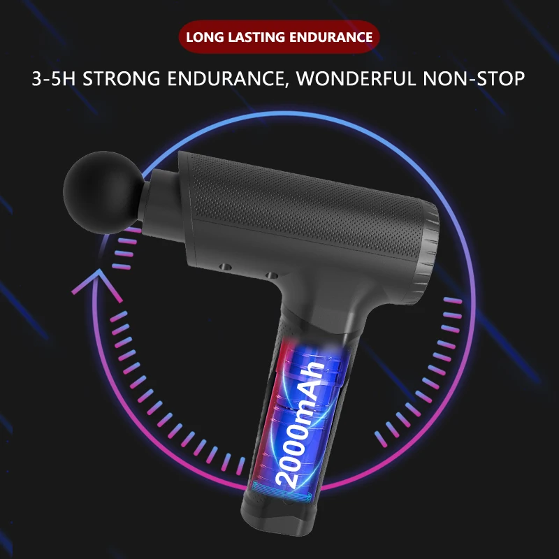 Popular choice 20 Speed Deep Tissue Percussion Massage Gun Professional Pistole Muscle Fascia Massager Gun