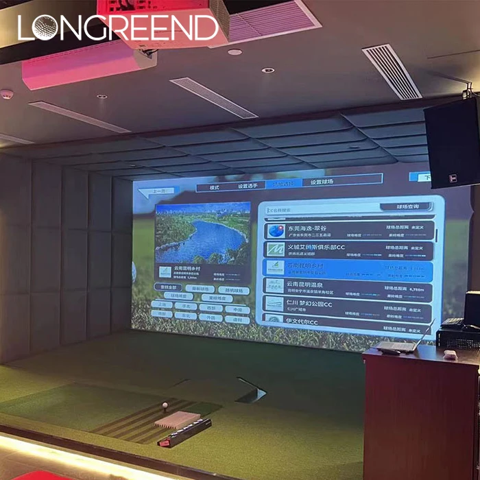 LONGREEND  Indoor Golf Simulator for homegolf simulator system with  HD Screen: Enjoy Realistic Golfing Experience