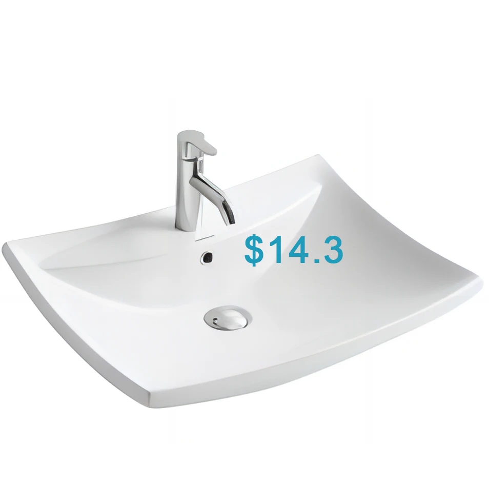 Shampoo Sinks Basin Ceramic Beauty lavatorio laundry tub bathroom hotel freestanding basin washroom vanity tops with sink