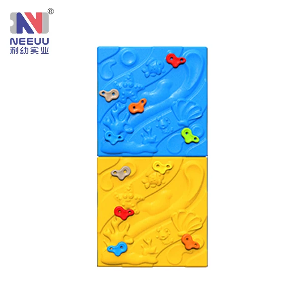 Mechanical kindergarten outdoor and Indoor plastci kids rock climbing walls playground