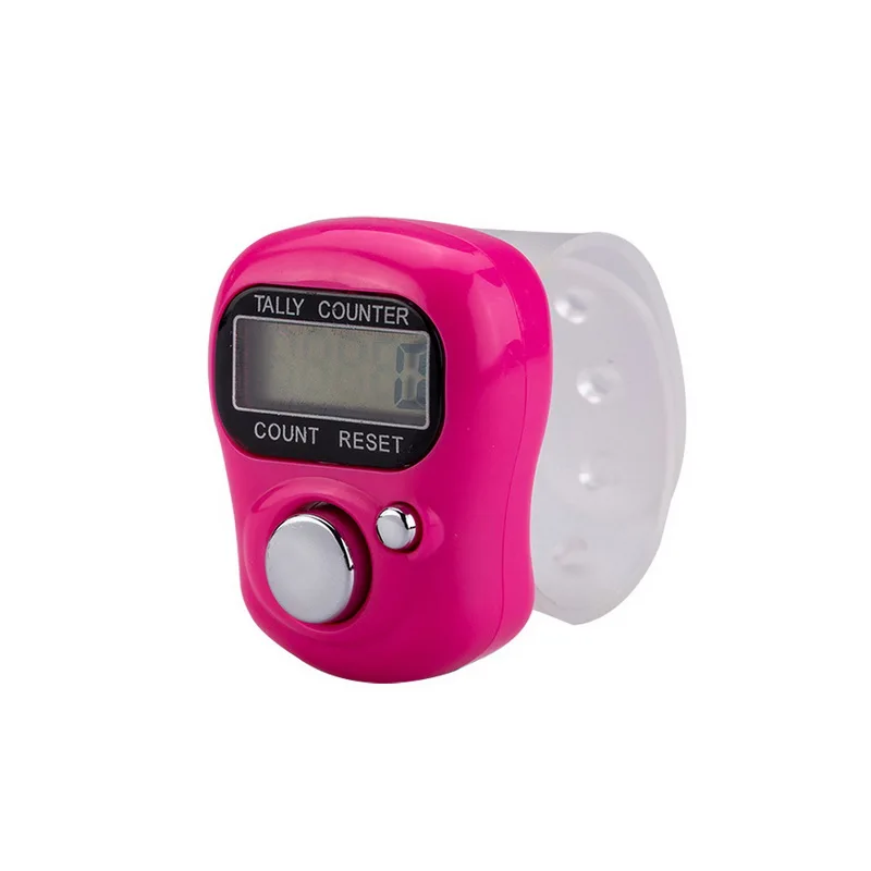 Электронная ЖК-доска для пластиковый цифровой мусульманских счетчик палец кольцо ручной учетный счетчик цифровой счетчик