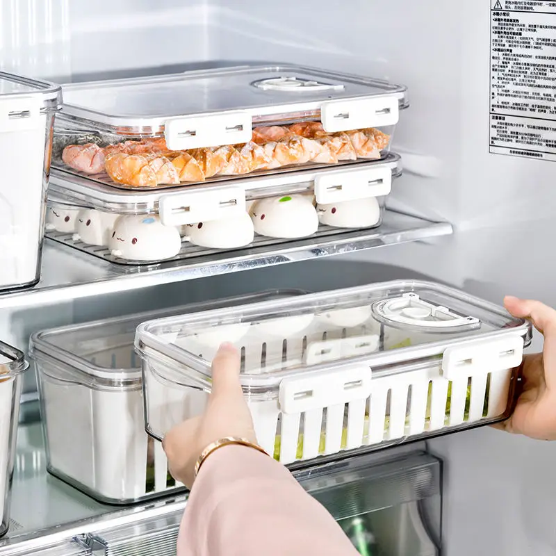 SHENGBANG Refrigerator Freshkeeping Storage Food Box Organizerfor Fridge Frischhaltedosen Organizador Acrlico Refrigerador