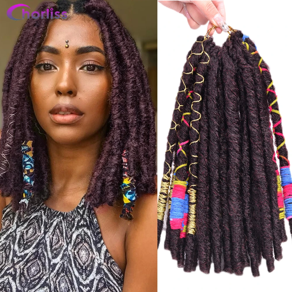 Free Sample Goddess Crochet Braids Hair Dreadlock Synthetic Braiding Hair Extensions For Women Crochet Butterfly Faux Locs Hair