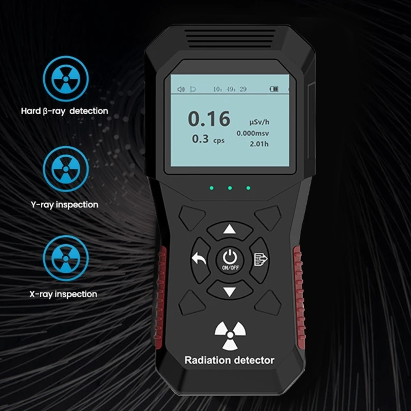 Geigers Counter Nuclear Radiation Detector, Professional High Accuracy Radioactive Detector Data Tester Marble Dosimeter