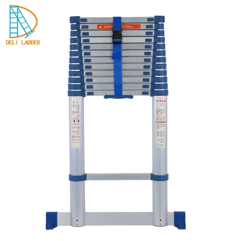 Soft Closing Aluminium Retractable Telescopic Ladder