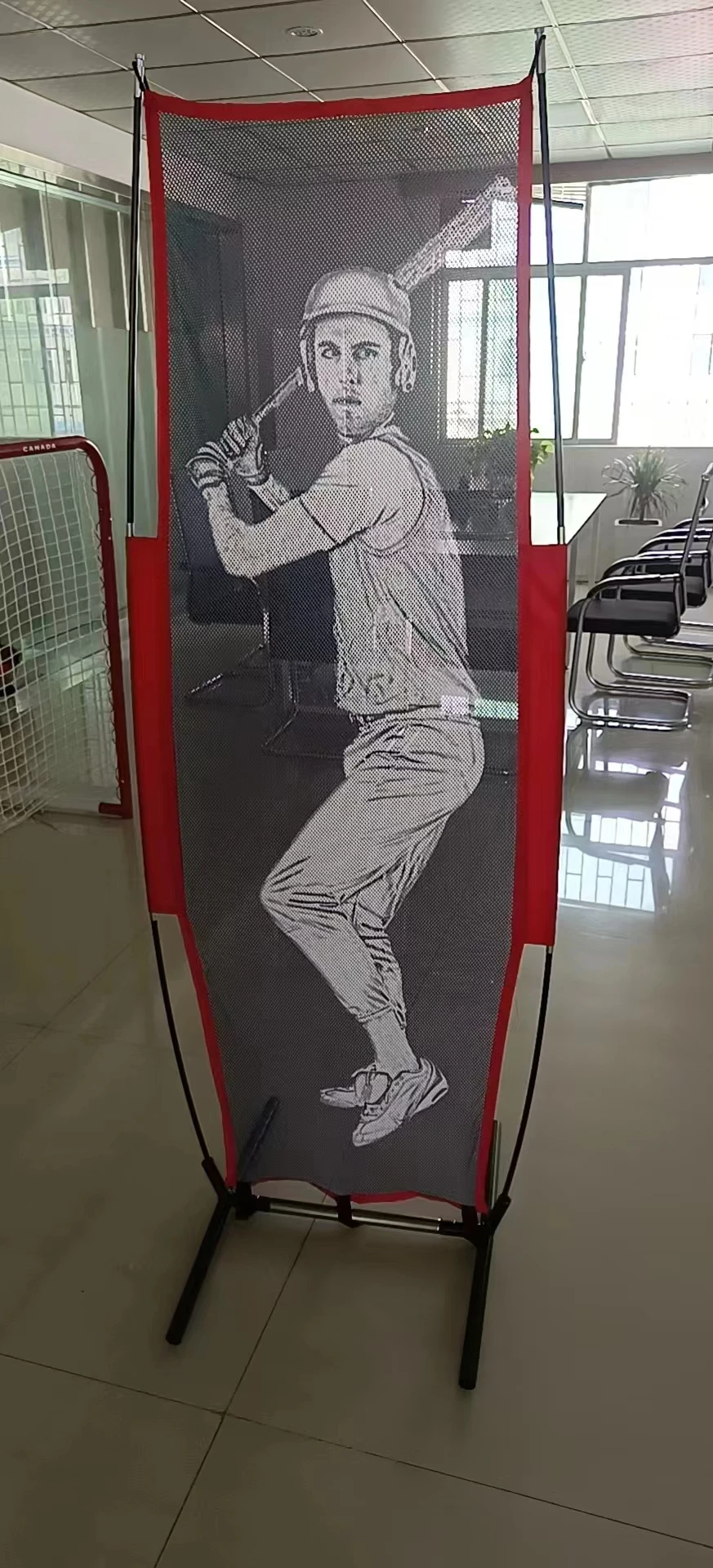 Nylon Net Baseball Pitching Backstop Net, Netting Baseball And Softball Practice Backstop Net Portable, Baseball Backstop