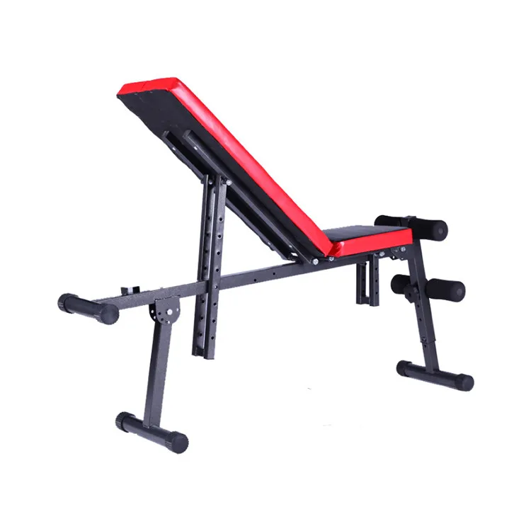 Home Gym  Workout Adjustable Flat Exercise Foldable Fitness Sit Up Dumbbell Weight Benches