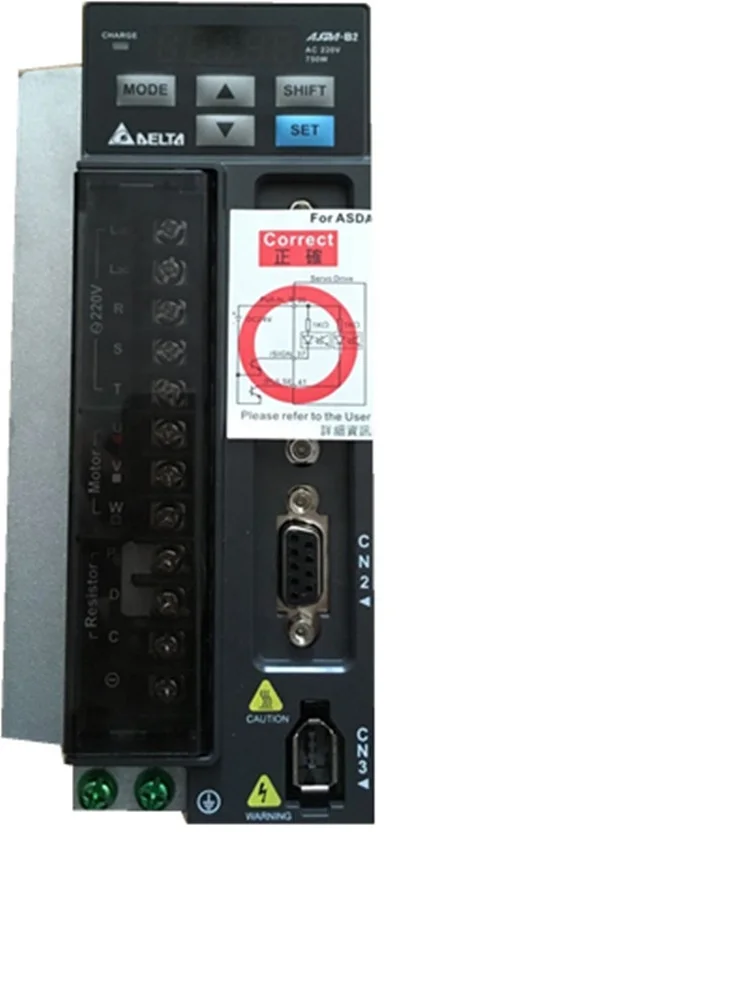  100w 0.1kw 1 фаза 220v ASD-B2-0121-F для упаковочная машина Delta Servo Мотор