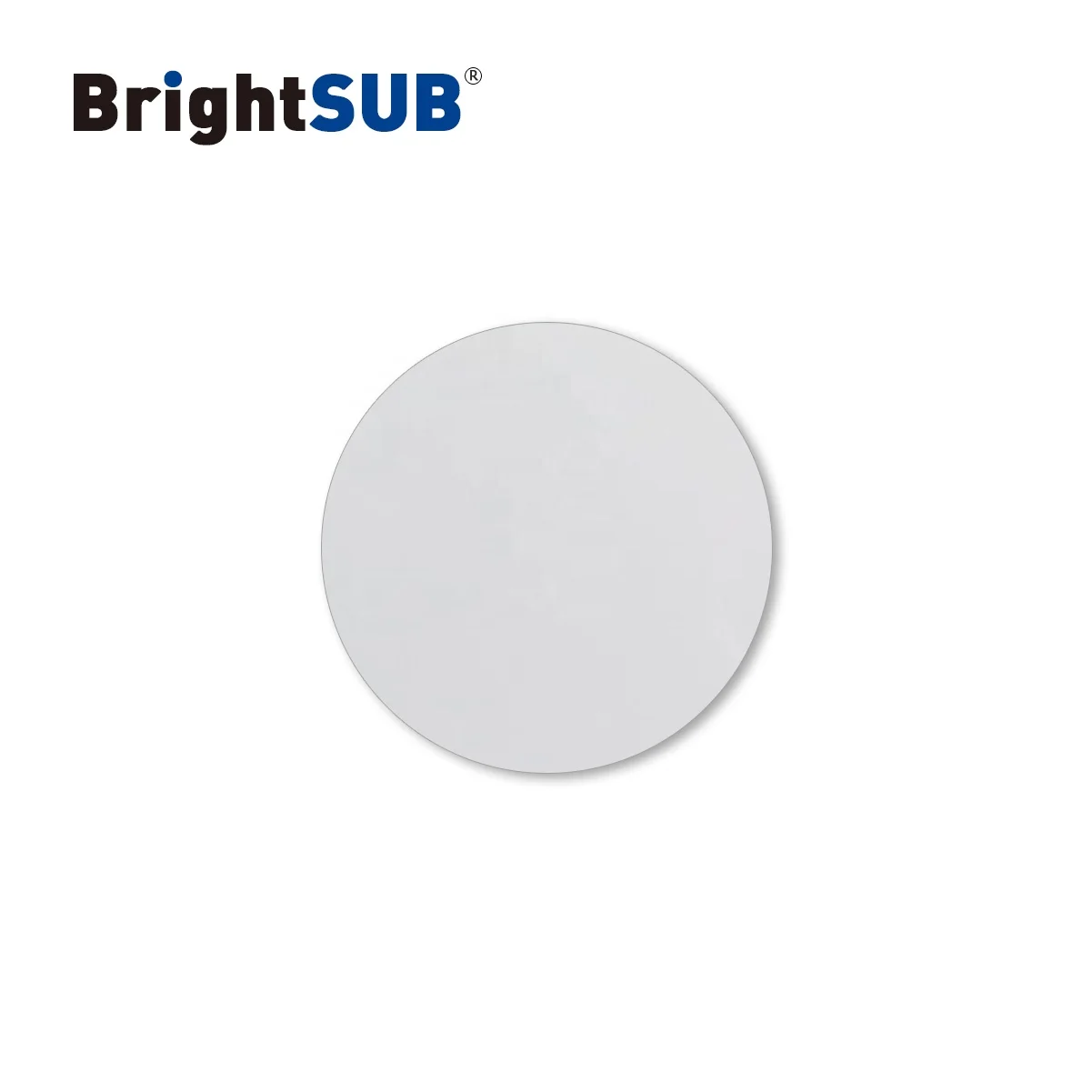 SCX-SS300 gloss white Sublimation Steel Discs Sublimation metal round disc coated round iron disc for trophy awards inserts