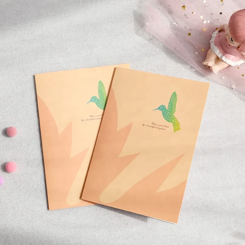 Factory sales 3D animated maple leaves birds pop up greeting cards for friends