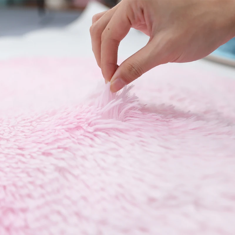 ce certificated faux fur carpets rugs no shedding floor mat soft shaggy plush carpet for living room