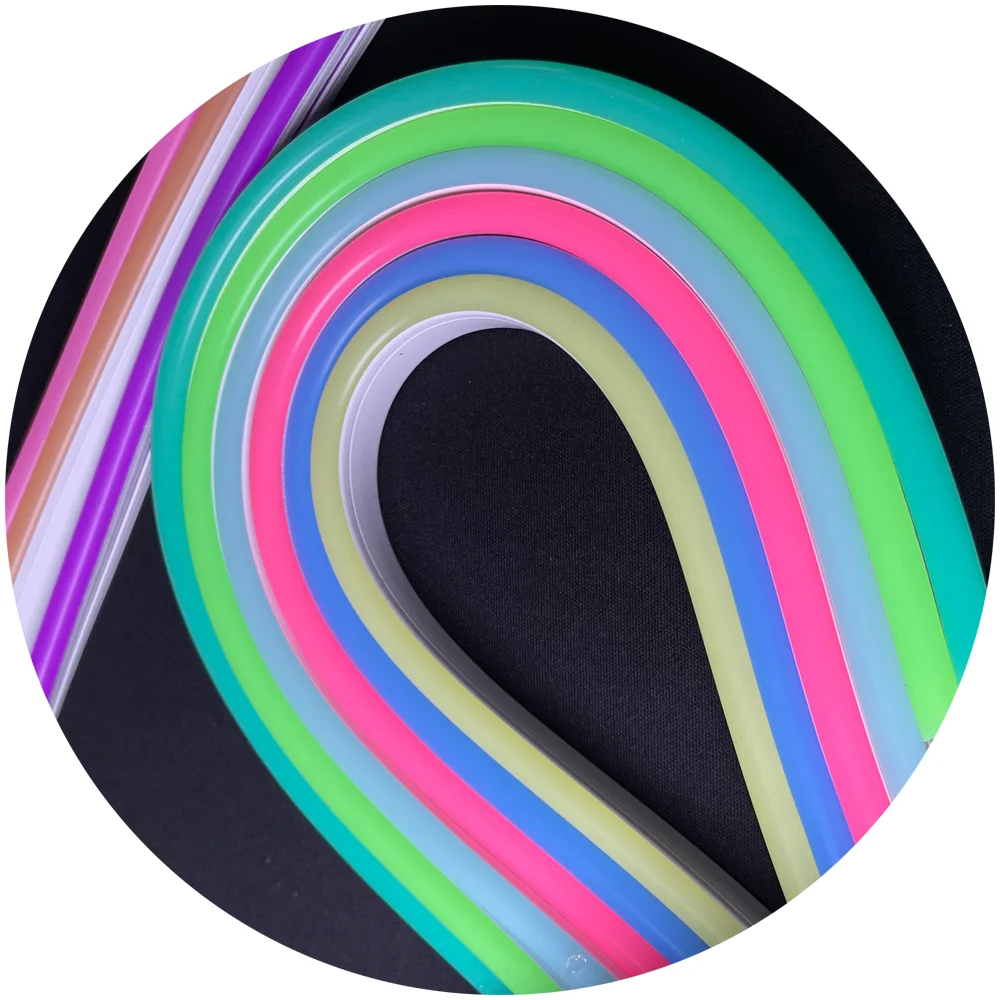 15 single color DC12V waterproof IP67 6x12mm 1cm 2.5cm cuttable pure silicone car led neon rope lights for led neon sign
