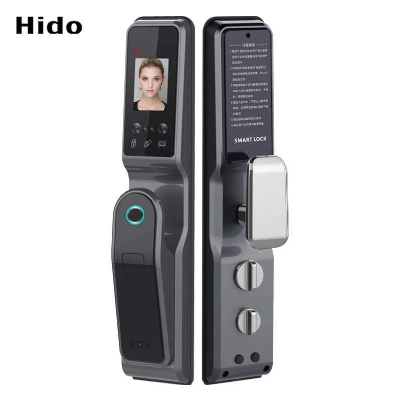 Дверной замок Hido без ключа, биометрический замок с принтом отпечатков пальцев и распознаванием лица