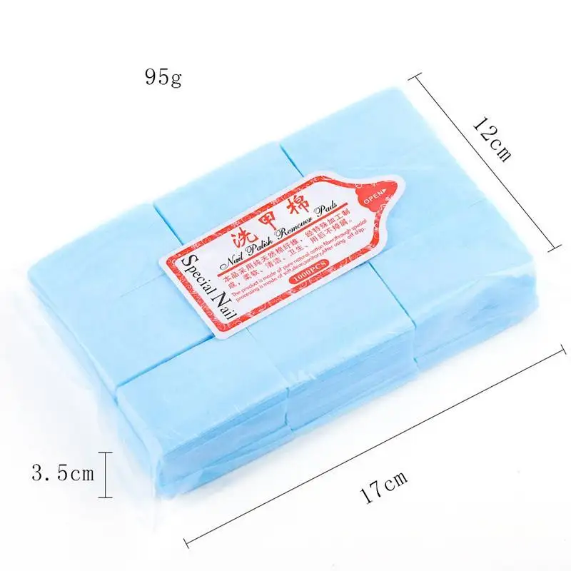 New colorful nail polish remover wipes Lint-Free Wipes Cotton soft nail wipe pad