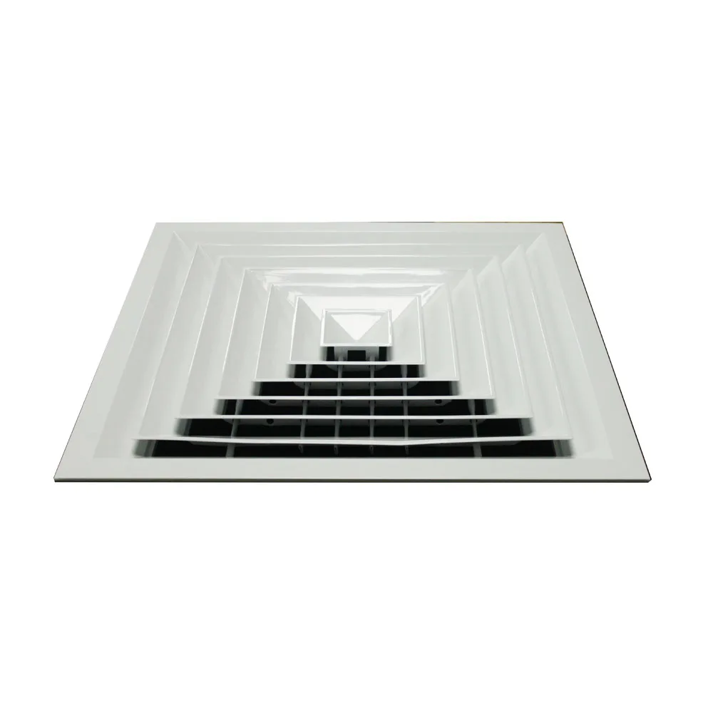 Low Price air Conditioning Dampers Ceiling Aluminum 4 Way Supply air Diffuser