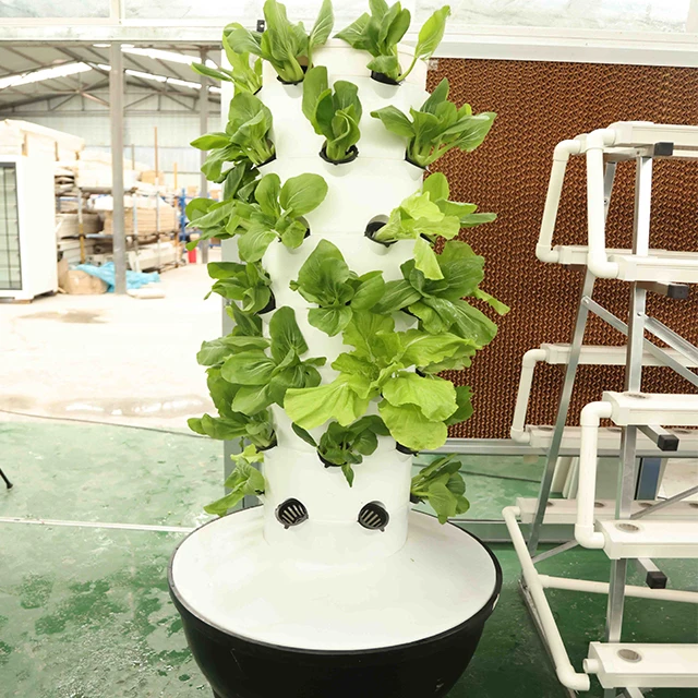 6x7 Hydroponic Vertical Grow Plant Tower Garden Soil-less Planting System For Vegetables and Herbs Indoor and Outdoor