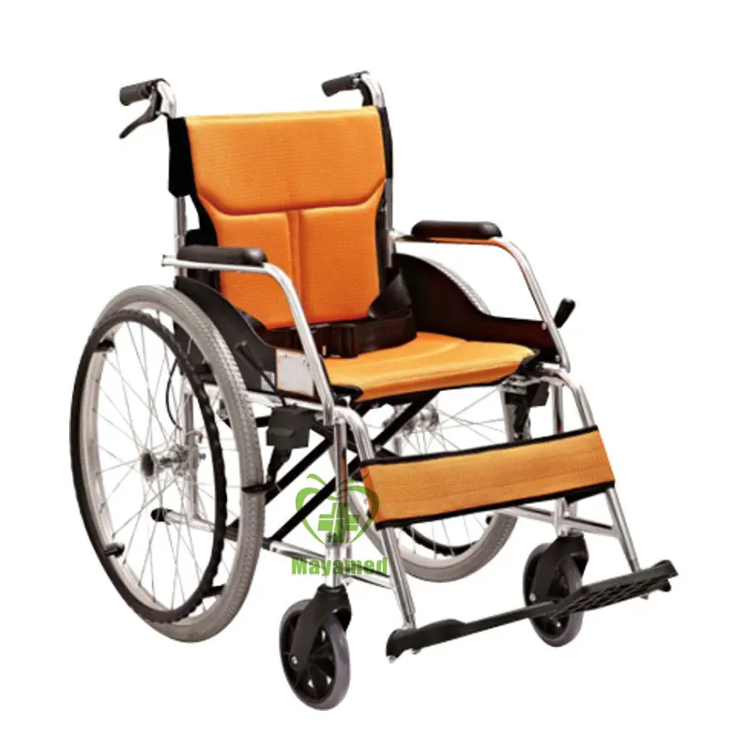 MY-R102 health care supplies disability equipment fauteuil roulant pediatric adult hospital aluminium wheelchair foldable