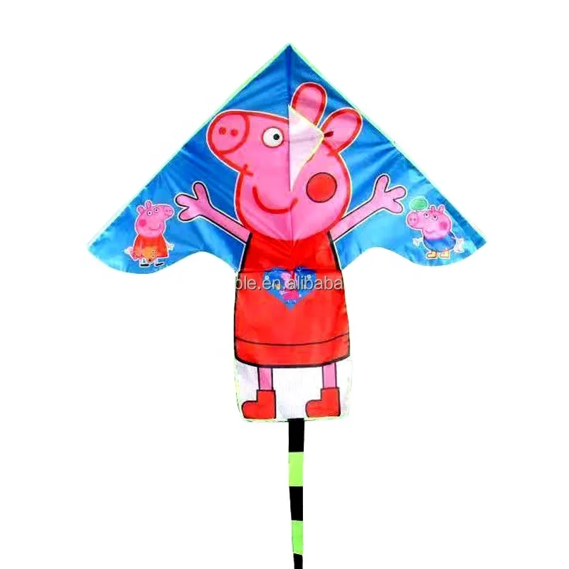 wholesale high quality cartoon delta  kites with flying  handle from weifang kite factory