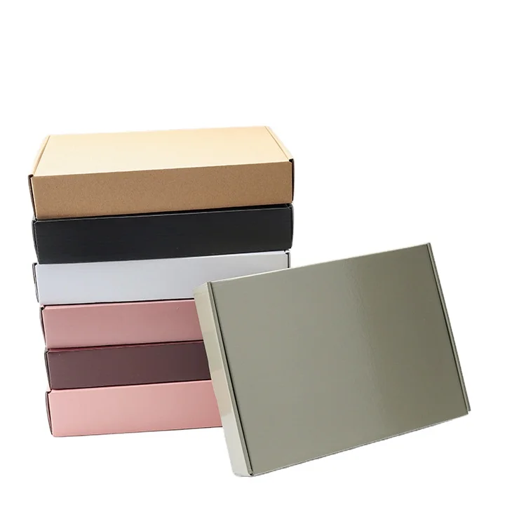 Hot sale fancy custom printing corrugated clothes shipping paper gift box custom packaging