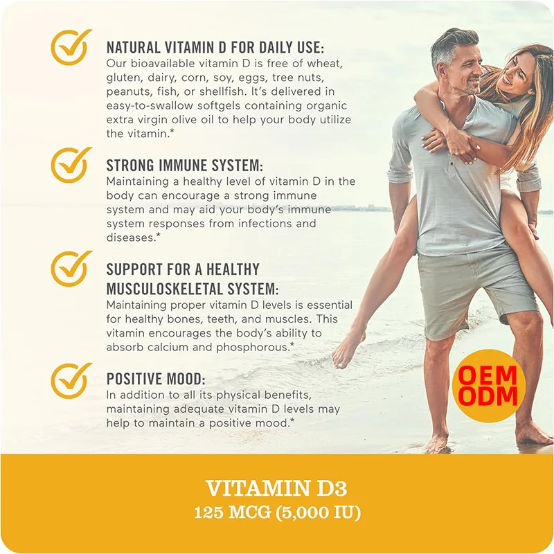 Innovative Vitamin D3 Natural Promote Calcium Absorption And Enhance Immunity Other Health Care Product Supplements