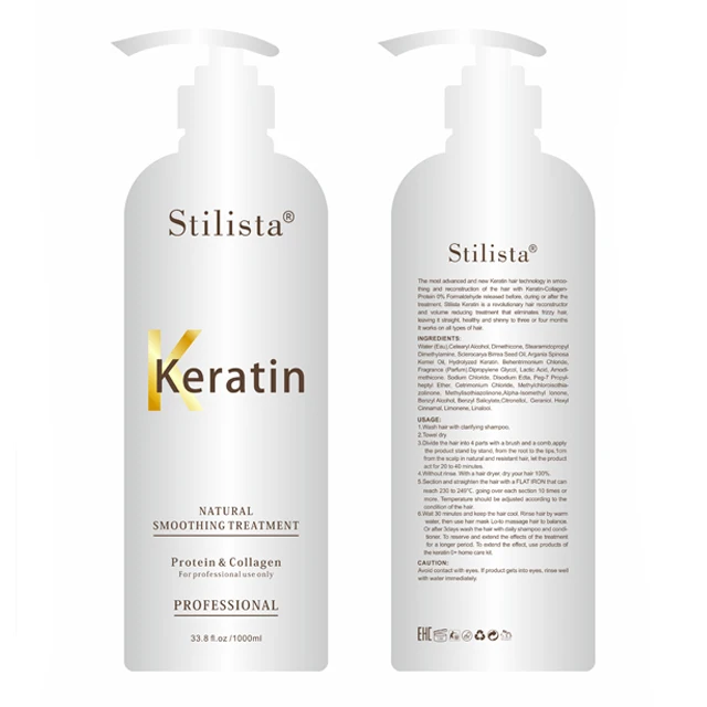 1000ml Private Label Formaldehyde Free Brazilian Keratin Hair Protein Treatment For Damaged Hair