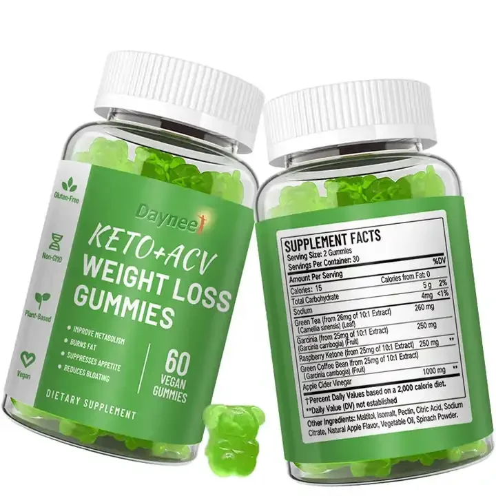 Winstown Guangzhou Factory Gummy bear treats candy Natural herbal dietary fiber supplement Apple cider vinegar gummies