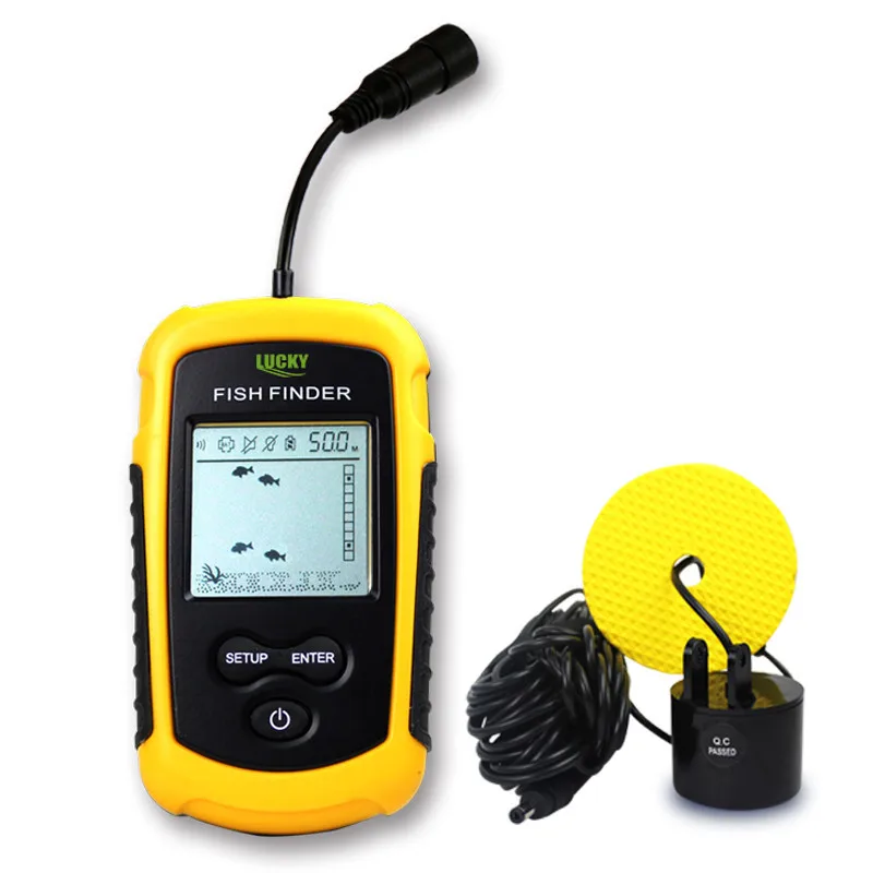 LUCKY Bait Boat Long Range Wire Sonar Sensor Long Range Fish Finder Power Battery