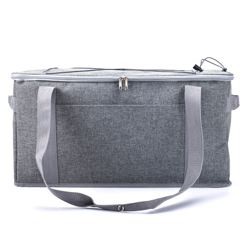 Hot Selling RPET Aluminum Foil Custom Tote Bag Thermal Insulated Cooler Beach Picnic Bag For Food Beer Wine