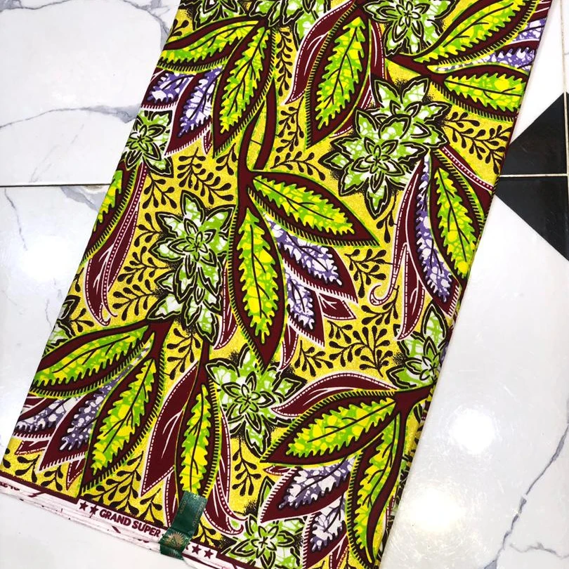 popular design Gold Grand wax 100% cotton Exclusive super nice quality african wax gold senior holland wax