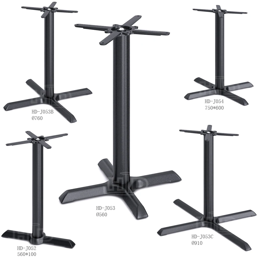 Popular selling black industrial crank letter table base