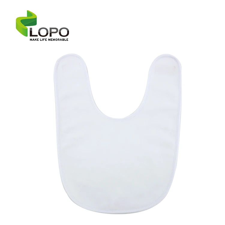 
 Новинка! Персонализированный сублимационный нагрудник для малышей-флисовый белый  