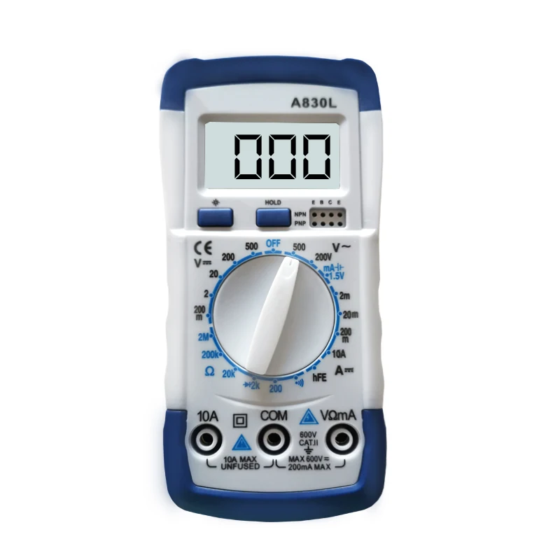 Factory New 1999 Count A830L Handheld Digital Multimetro DC AC Voltage Diode Multimeter Tester Mobile Repair Mutlimetre