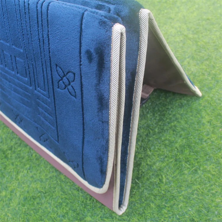 Hot sale facecloth fabric portable pilgrimage blanket size 55*110 folded worship blanket prayer mat