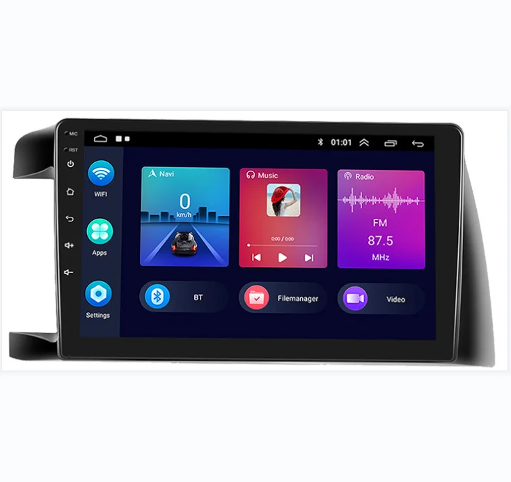 2Din 2+32G 10.1' Car Radio Android 11 Carplay Android Auto GPS RDS HIFI Support AHD Cam For Toyota Wish 2003-2006