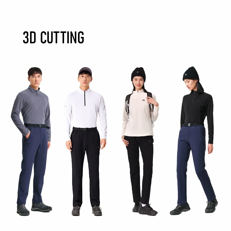 New Collection Pelliot men windbreaker water repplent hiking trousers women mountain softshell pants with four way stretch warm