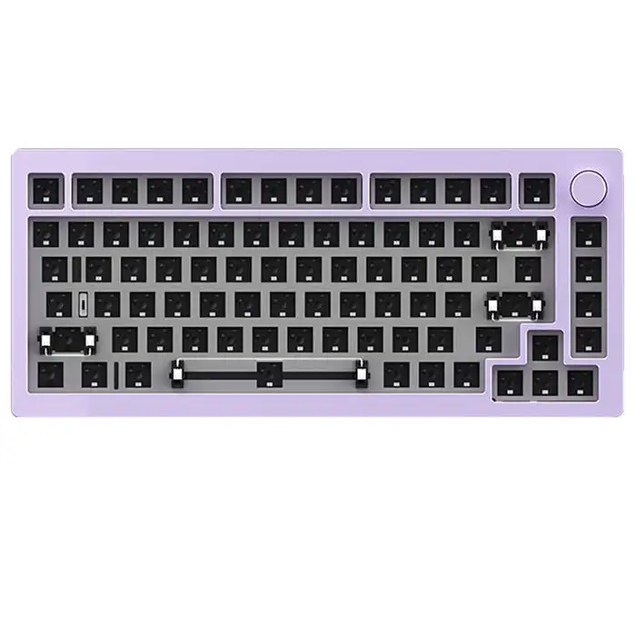 AKKO M1W Multi-Mode Barebone Kit 75% Mechanical Aluminum Gasket-Mount Keyboard Hot-Swap South-Facing RGB Backlight Keyboard Kit
