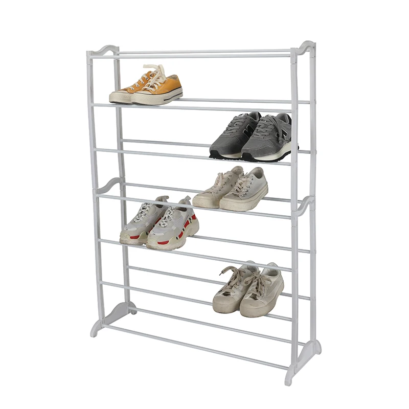 
Modern competitive price classic metal industrial style multi-layer shoe rack storage rack shelving metal strip 