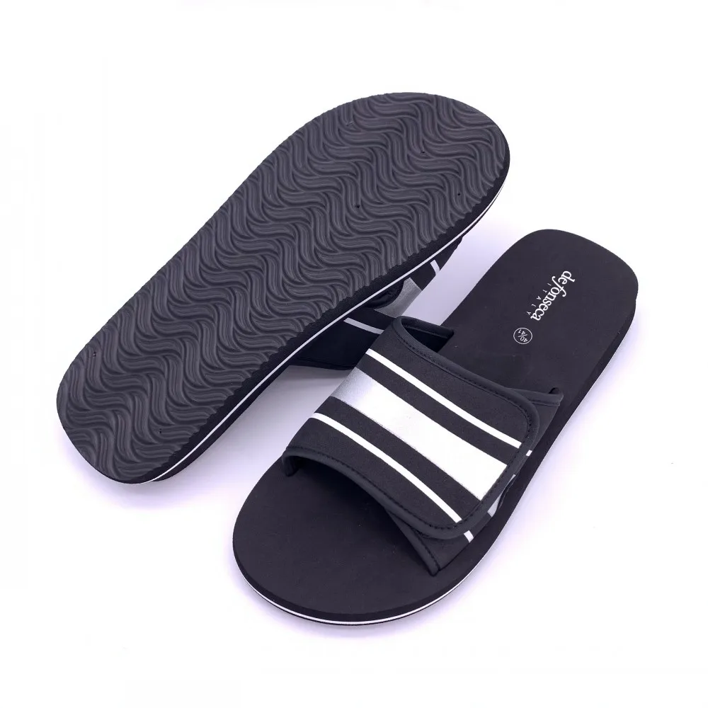 Hook and Loop Wedge House Slippers from China